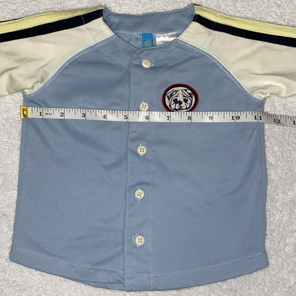 Vintage Gymboree pug baseball button down 6/12m - Picture 5 of 7